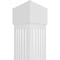 Ekena Millwork Craftsman Classic Square Non-Tapered Fluted PVC Column, Standard Capital & Standard Base CC0809ENFCSCS - alternate 4